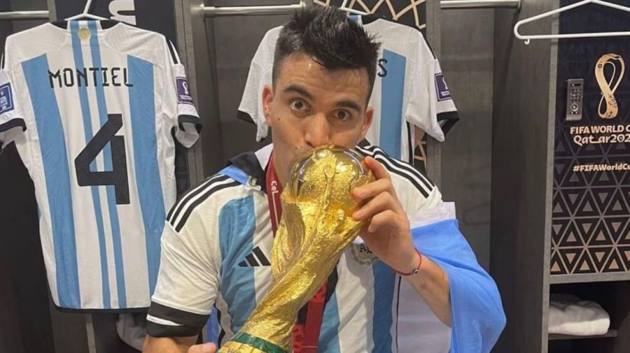 Marcos Acuña, campeón del mundo con la Selección Argentina