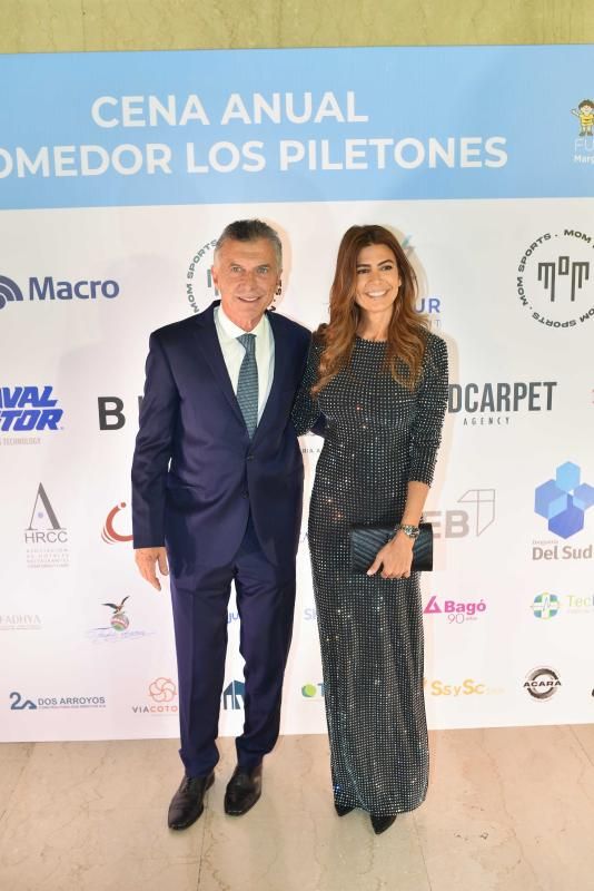 Juliana Awada y Mauricio Macri en la cena anual de la Fundación Margarita Barrientos