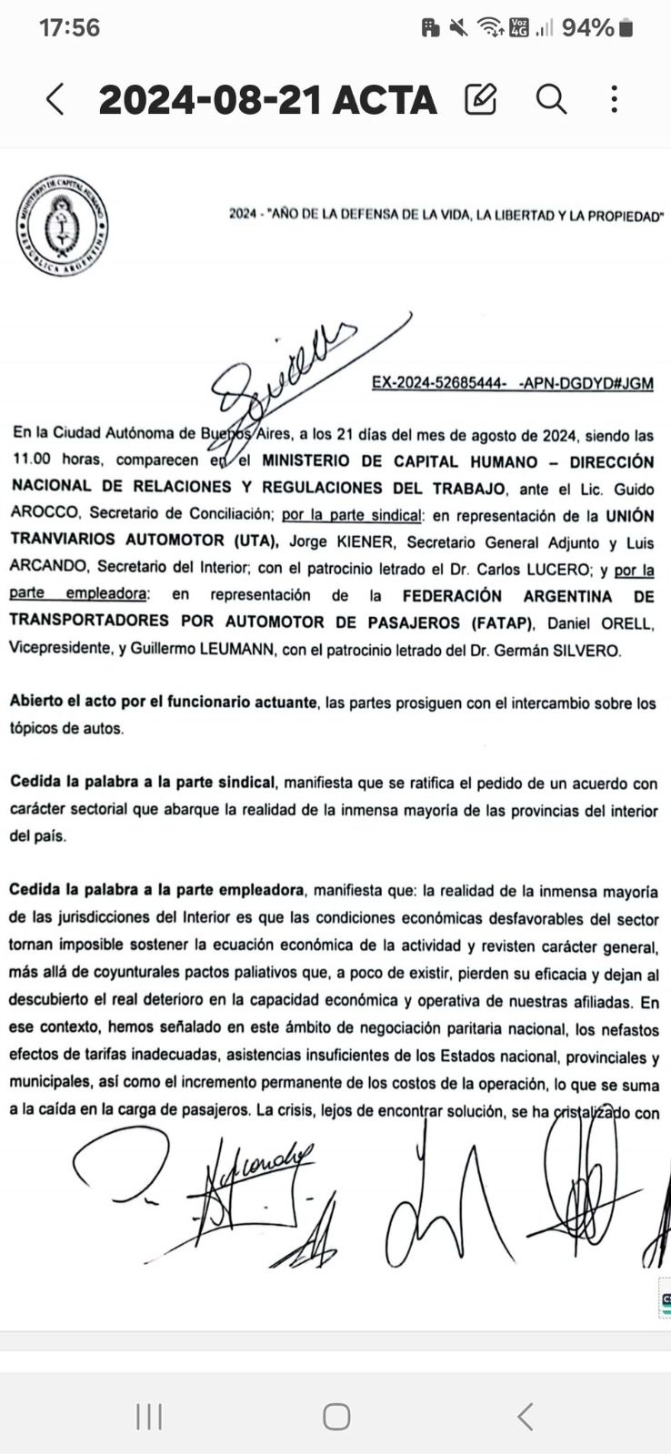 Caída de la paritaria de la UTA con las cámaras empresarias