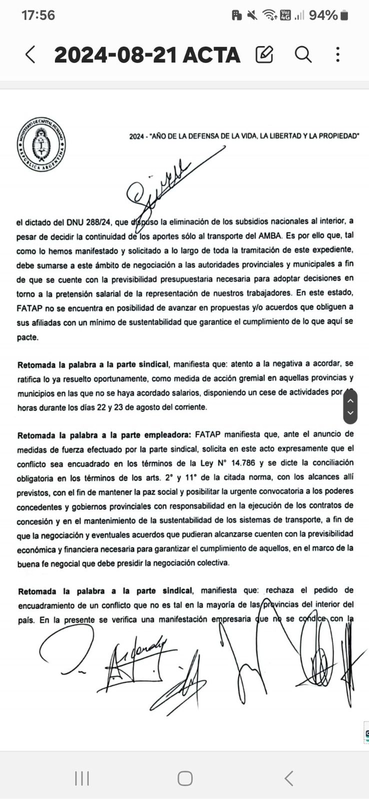 Caida de paritaria UTA y empresas de transporte 2