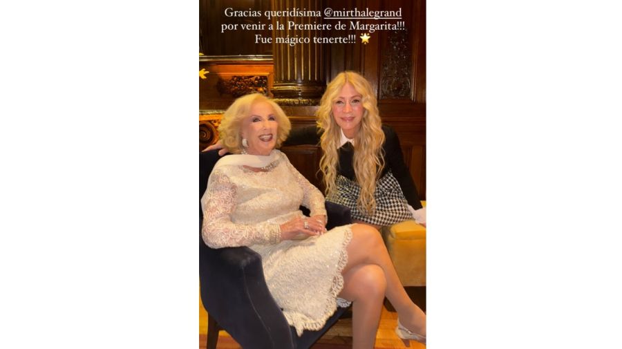 Mirtha Legrand y Cris Morena