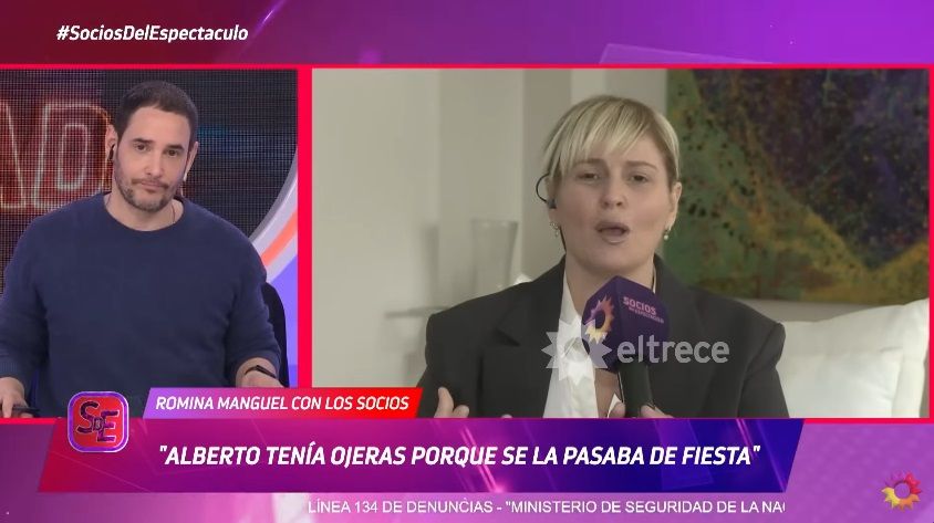 Romina Manguel en Socios del Espectáculo 1