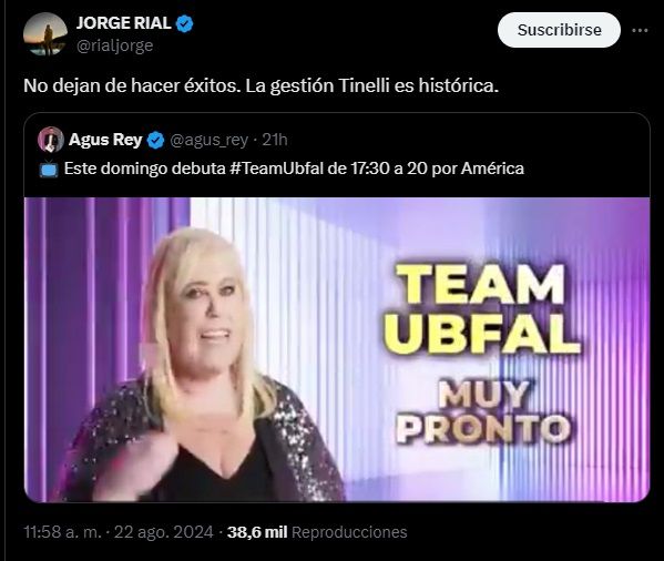 Jorge Rial apuntó contra Laura Ubfal por la llegada de su programa en América TV