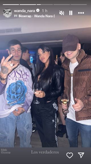 Reunión cumbre: la foto de la inesperada del encuentro de Wanda Nara con Duki y Bizarrap 