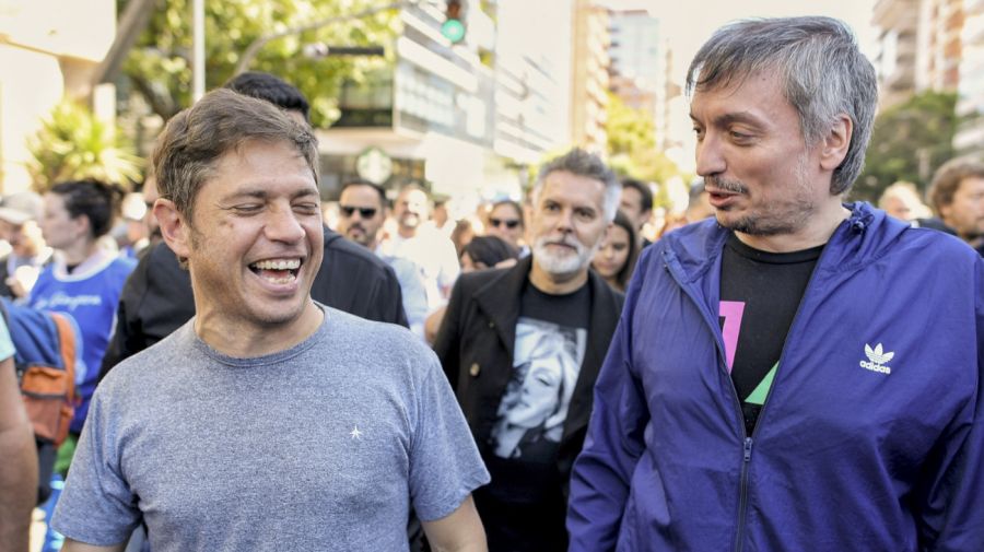 Máximo Kirchner y Axel Kicillof