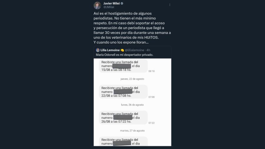 Milei contra la prensa