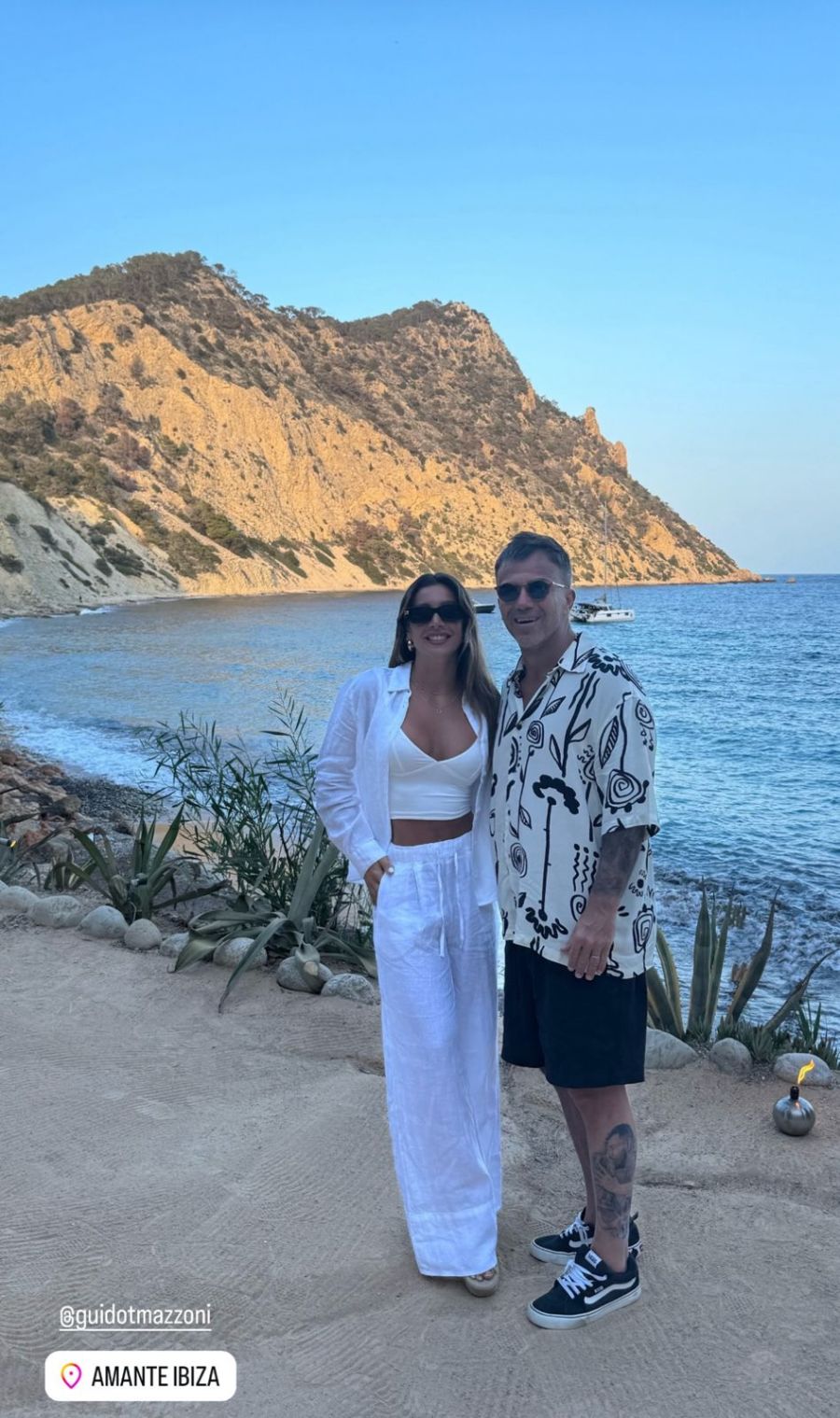 Sol y su marido en Ibiza