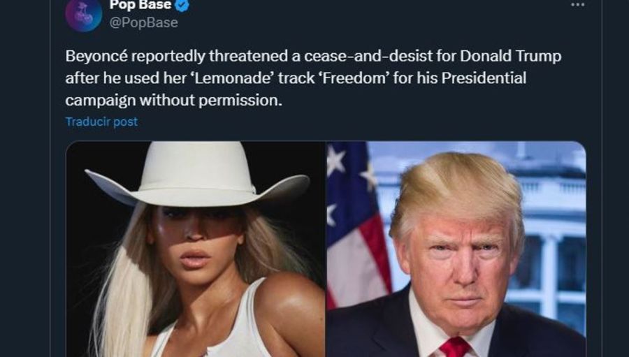 Beyoncé contra Donald Trump