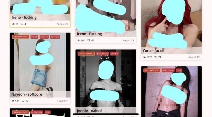 Idols femeninas en el daeepfake porn