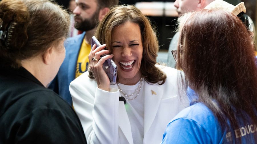 Kamala Harris en la ciudad de Savannah, en el estado de Georgia.