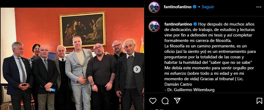 Alejandro Fantino se recibió