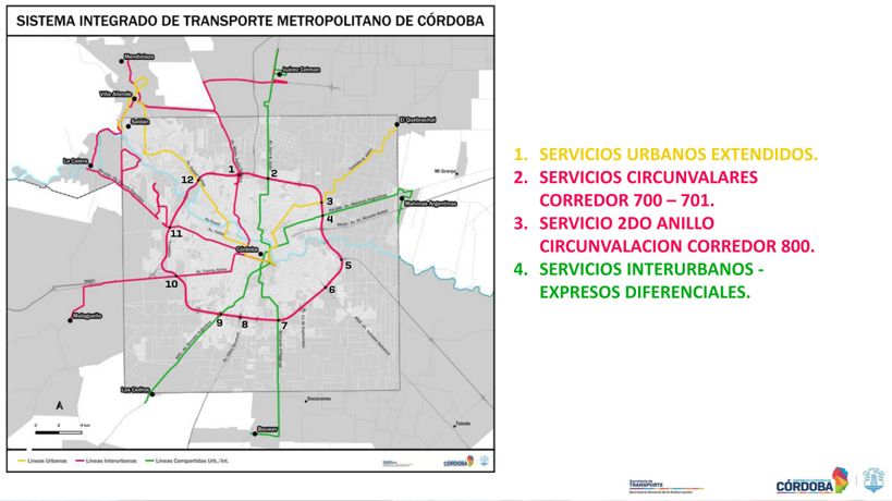 Nuevos recorridos del sistema de transporte metropolitano