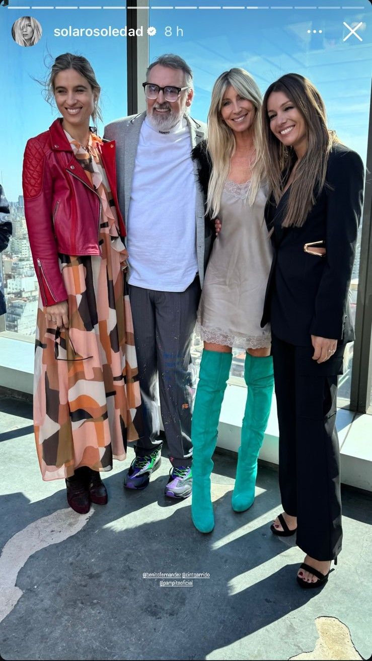 Cintia Garrido, Benito Fernández, Soledad Solaro y Pampita