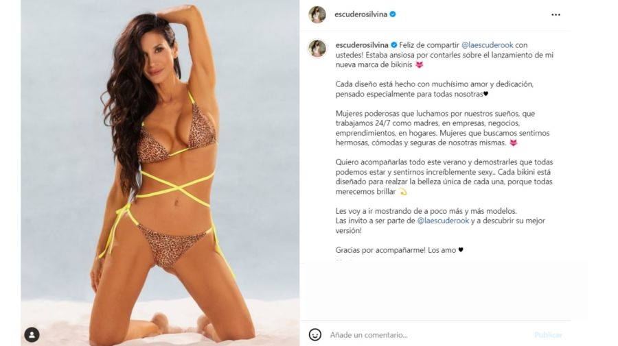 Silvina Escudero lanzó su marca de bikinis