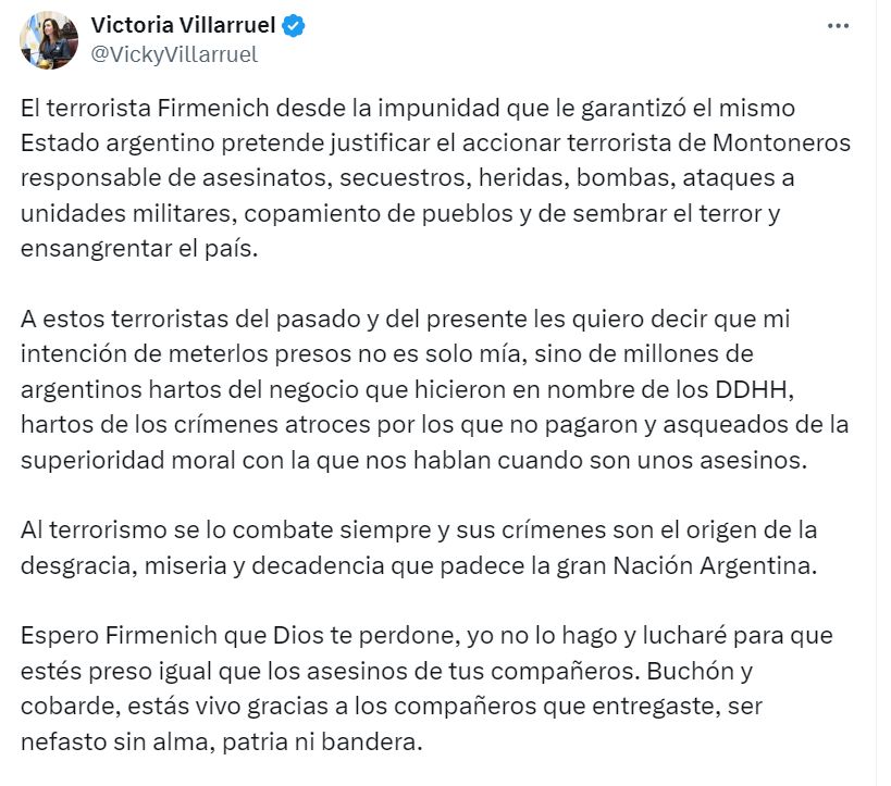 Villarruel Vs. Firmenich