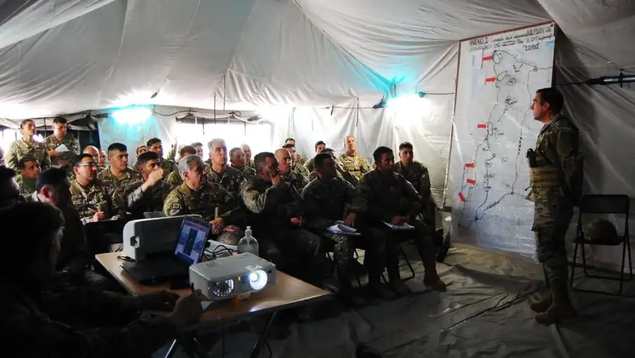 Ejercicios de planeamiento del Ejército en Mendoza 20240909