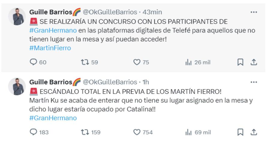 Escándalo con Martín Ku en los Martín Fierro 2024