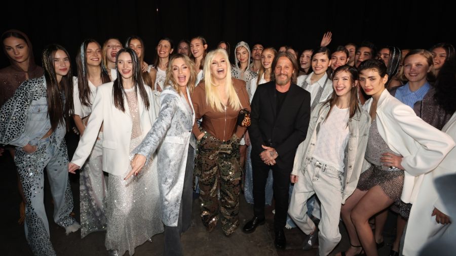 Look Denim con flecos, Kosiuko BAFWEEK