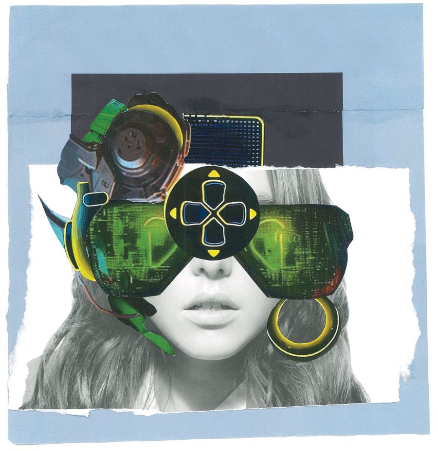 Mujeres Gaming - Ilustracion -Collage