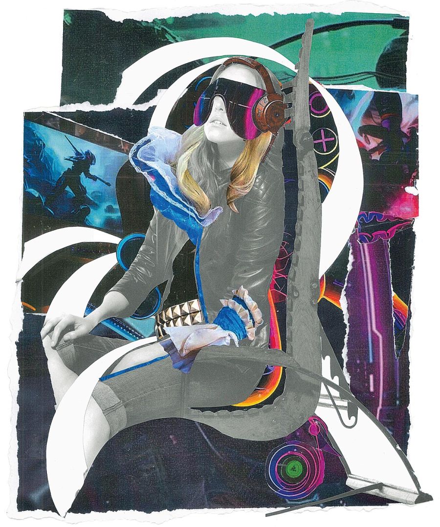 Mujeres Gaming - Ilustracion -Collage