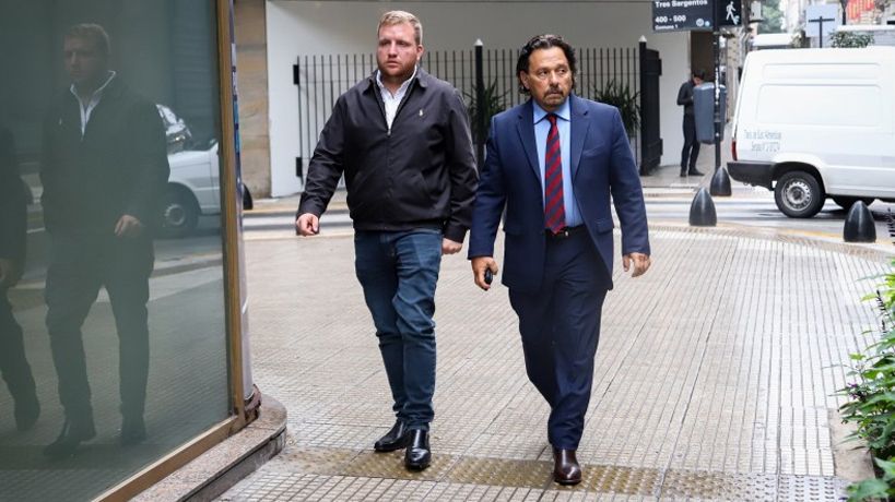 Gustavo Sáenz llegando al CFI