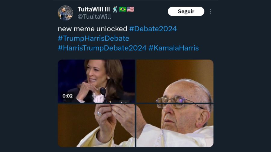 Memes del debate presidencial en Estados Unidos