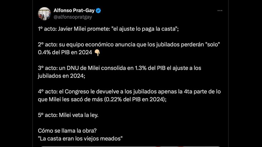 Mensaje de Prat Gay