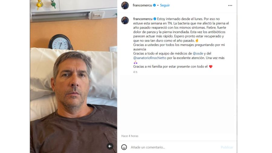 La salud de Franco Mercuriali