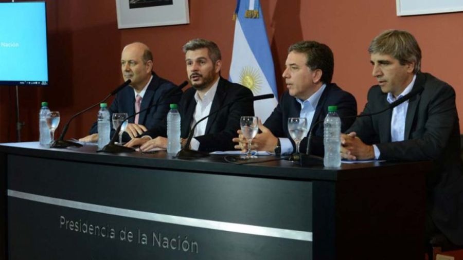 Luis Caputo, Federico Sturzenegger, Marcos Peña, Nicolas Dujovne 