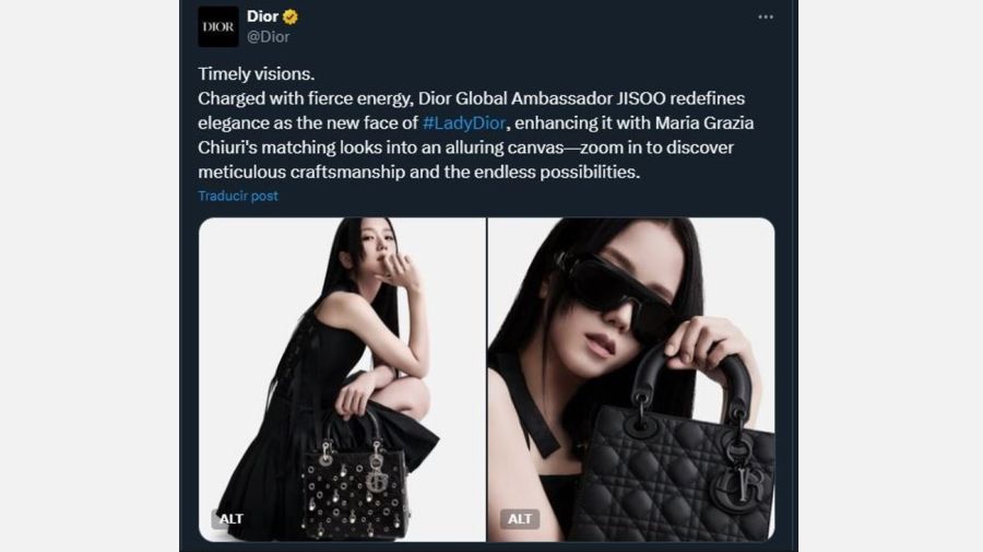 Jisoo reina de Dior