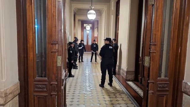 Operativo de seguridad en el Congreso