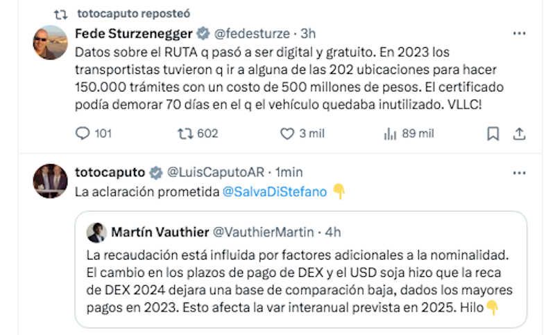 El gobierno desreguló el transporte de cargas: qué implica la medida que celebró Federico Sturzenegger