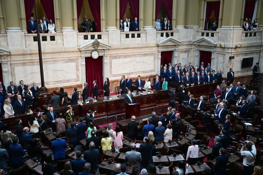 Javier Milei en la presentación del Presupuesto 2025 ante el Congreso Nacional