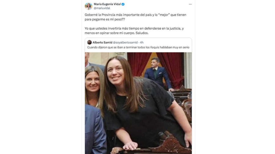 María Eugenia Vidal Tweet 20240916