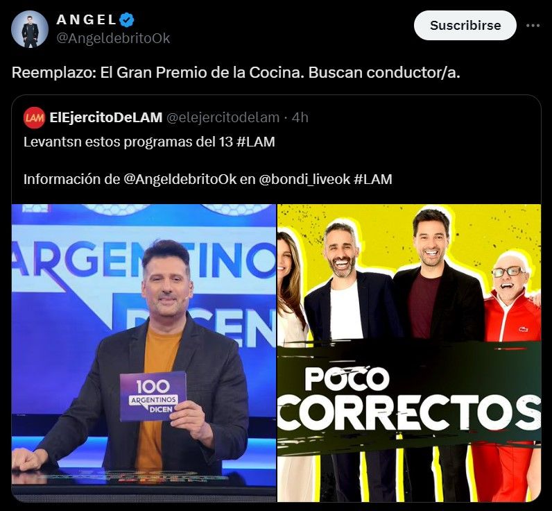 Ángel de Brito sobre el nuevo programa que estará en El Trece