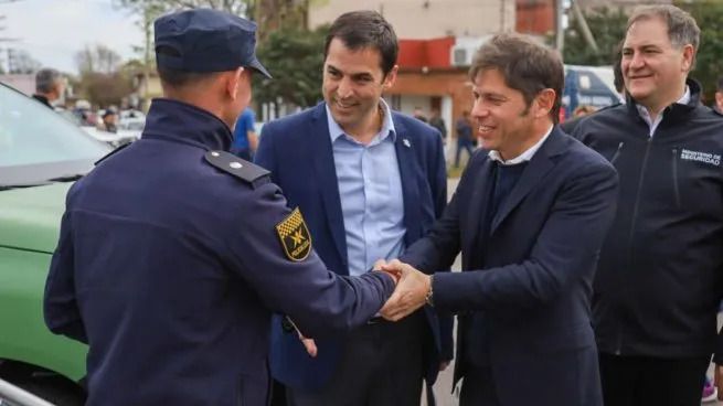 Axel Kicillof junto a Ramón Lanús