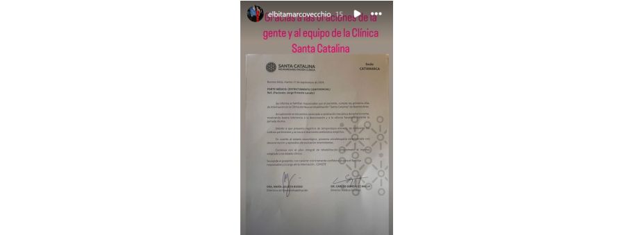 Elba Marcovecchio compartió nuevo parte médico de Jorge Lanat