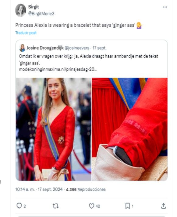 La princesa Alexia en el Prinsjesdag