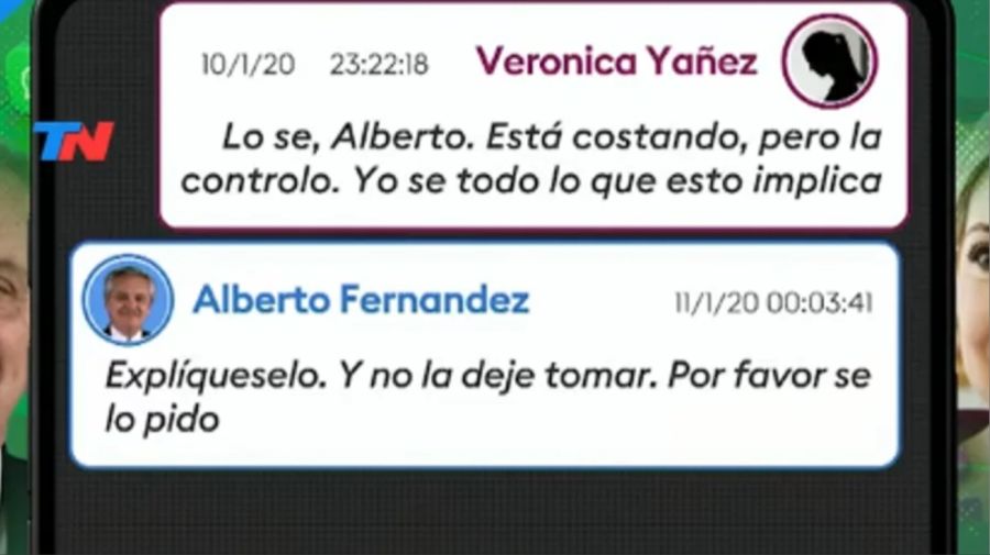 Alberto Fernández filtra chats con su exsuegra donde hablan del alcoholismo de Fabiola Yáñez 20240918