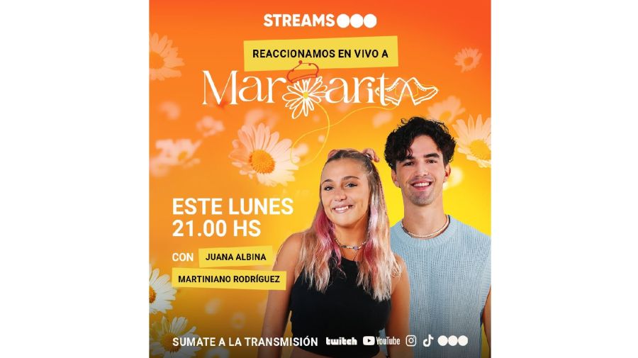 Anuncian que Margarita tendrá un stream react