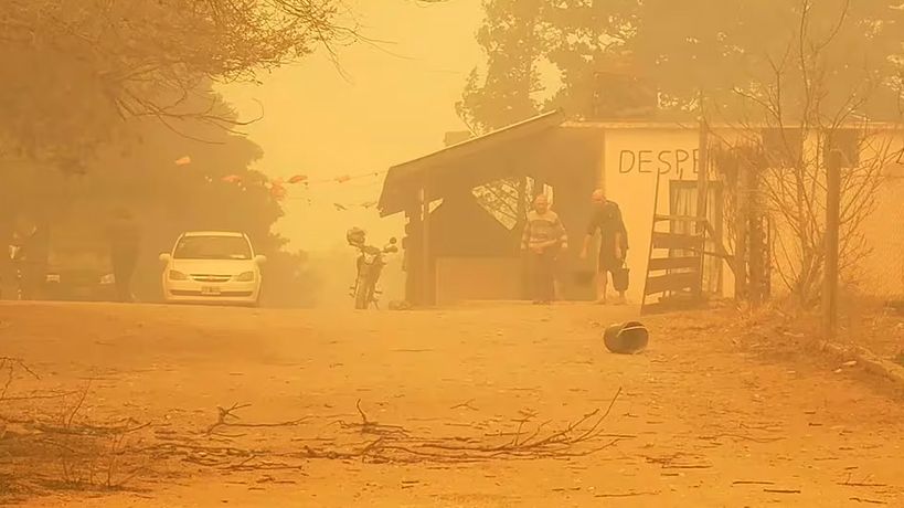 El humo en las localidades serranas