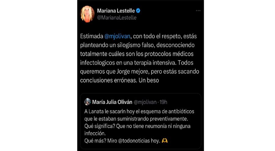 Mariana Lestelle contra María Julia Oliván