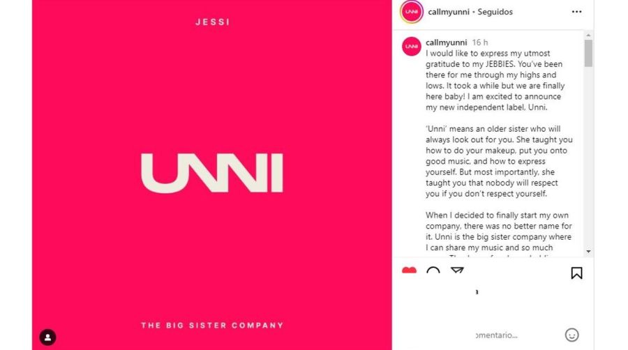 UNNI la nueva agencia de Jessi