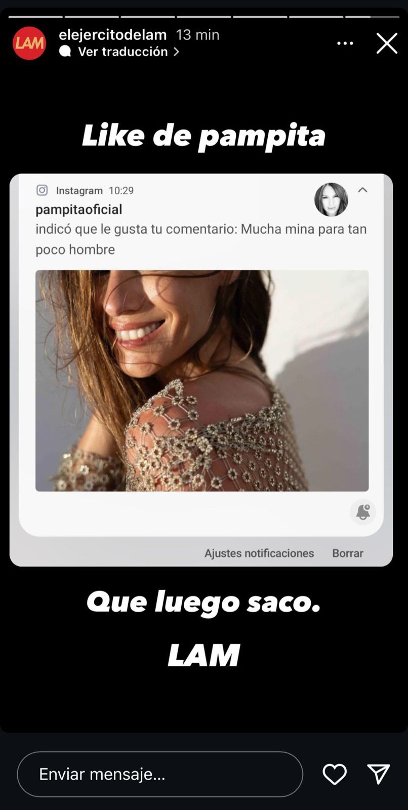 El like de Pampita