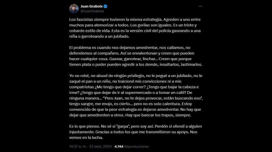 Juan Grabois twitter