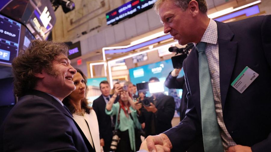 Javier Milei en Wall Street