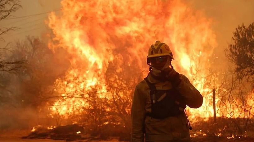 Incendios en Córdoba, trabajo de bomberos