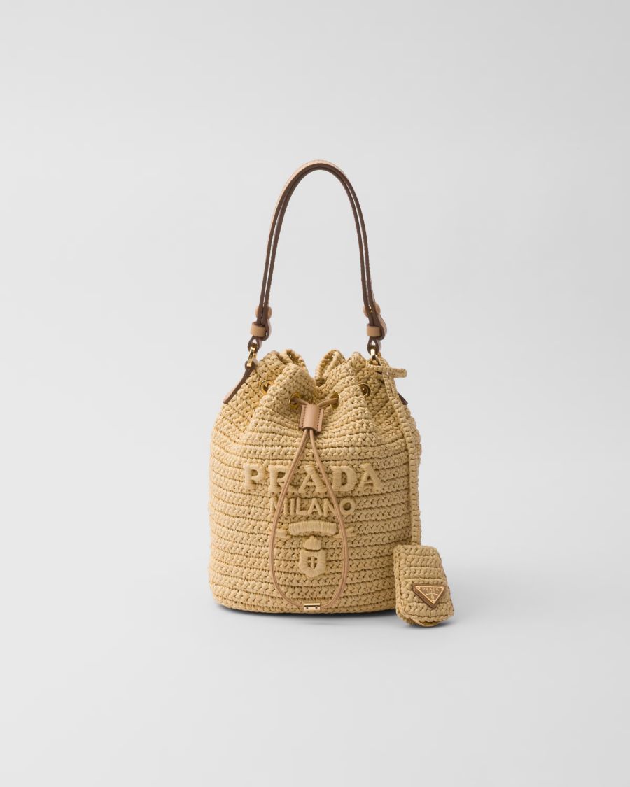 Cartera tejida a croché de Prada