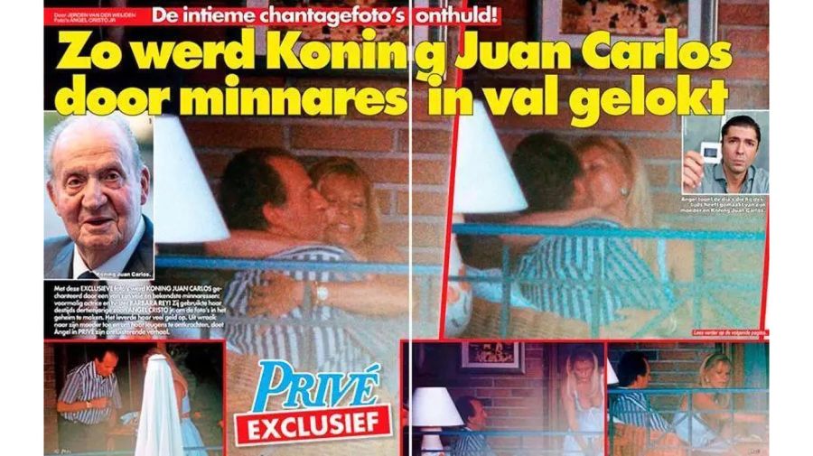 Bárbara Rey besándose con el rey emérito Juan Carlos I tomadas en 1994