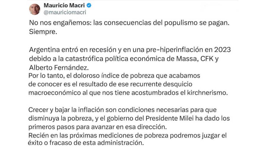 Macri Marra Tweet 20240926